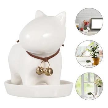 

Dog Succulent Planter With Tray Saucer Fun Animals Ceramic Plant Pot Flower Vase