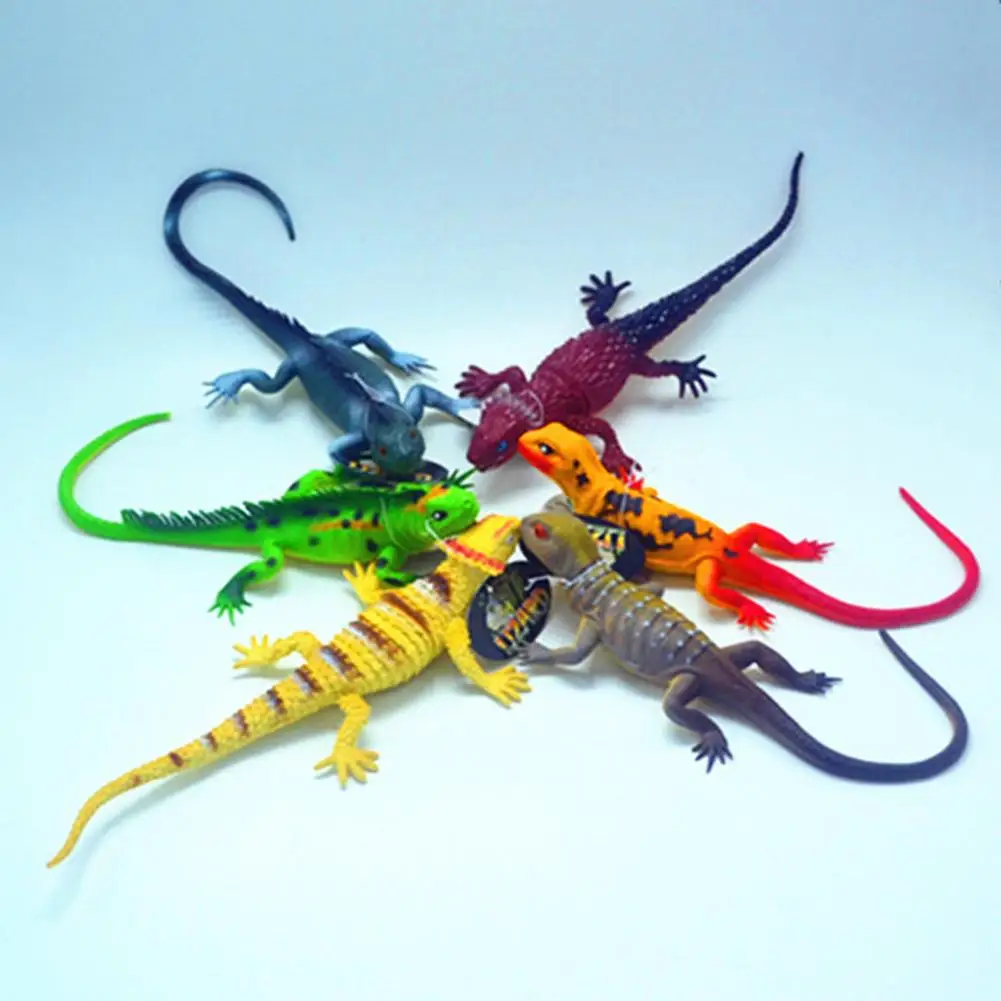 

Simulation Lizard safety PVC material eco-friendly not hurt children's hands Squeaky Animal Model Kids Bedtime Educational Toy