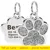 Personalized Dog Cat Tags Engraved Cat Dog Puppy Pet ID Name Collar Tag Pendant Pet Accessories Paw Glitter Pendant 10