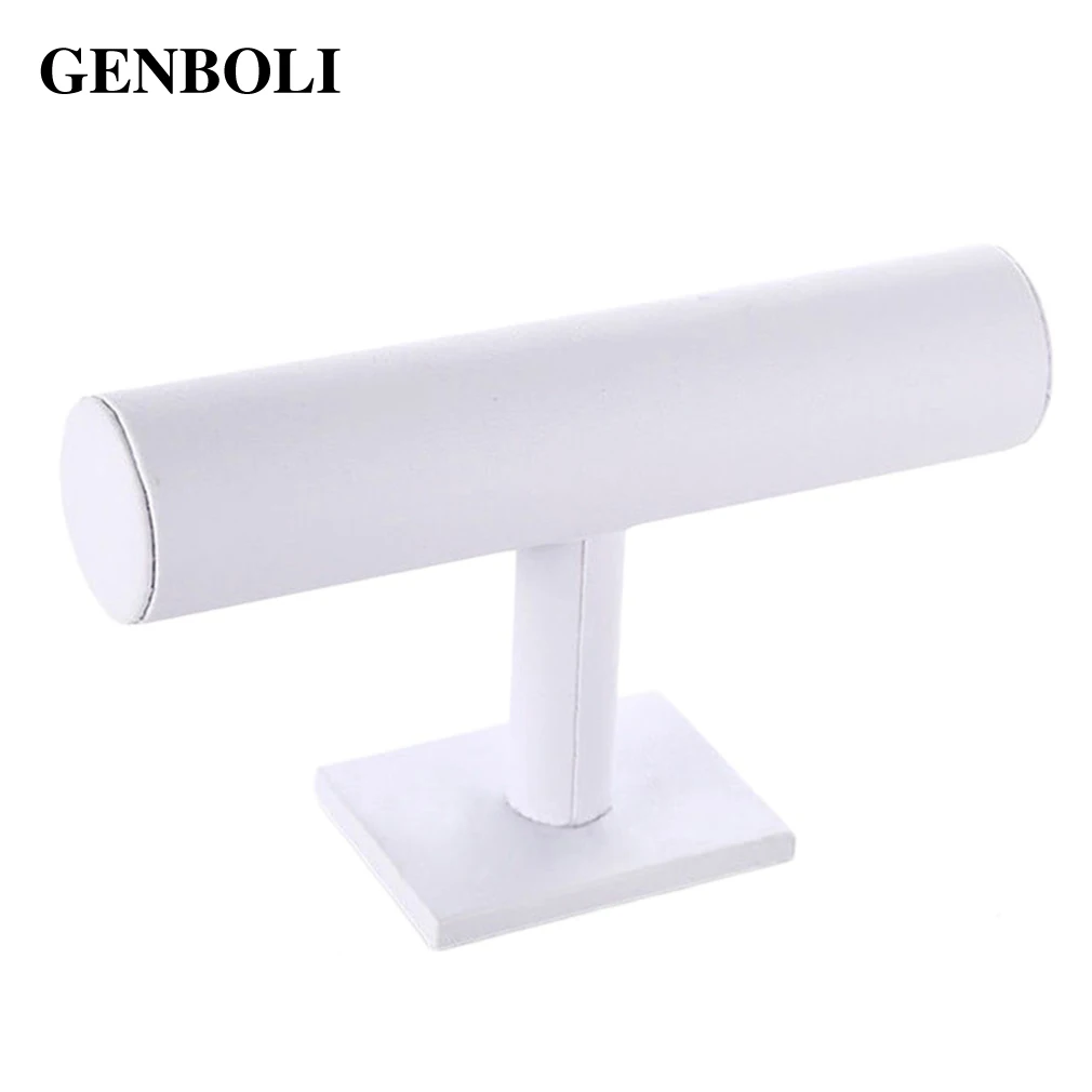 

GENBOLI T-Bar Bracelet Watch Display Jewelry Packaging Rack Necklace Hair Bands Headband Stand Organizer Holder