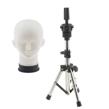 Мягкий манекен голова 11' высокий для макияжа/массажа практики, для создания париков с регулируемым штативом Стенд 11~ 18,5 'высокий