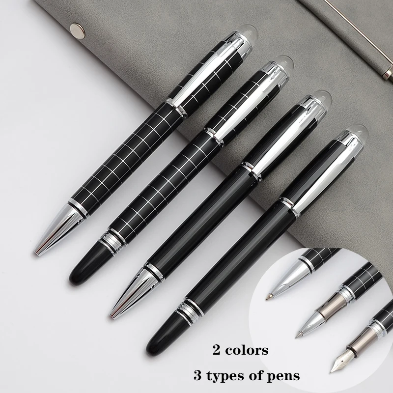 luxurious baoer 79 metal silver office black Writing 0.5mm Fountain Pen new