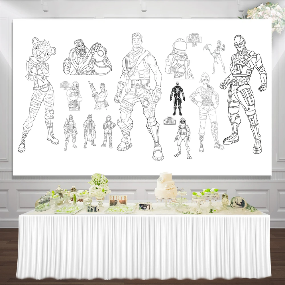 

Fortress happy Birthday surprise Background Festival Party Cartoon characters Background game Background