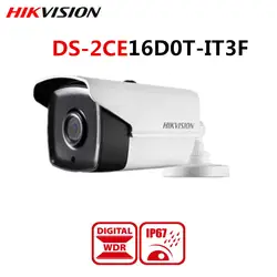 Оригинальный HIKVISION Международный DS-2CE16D0T-IT3F Turbo HD 1080P ИК Пуля камера переключаемая TVI/AHD/CVI/CVB IP67 водонепроницаемый