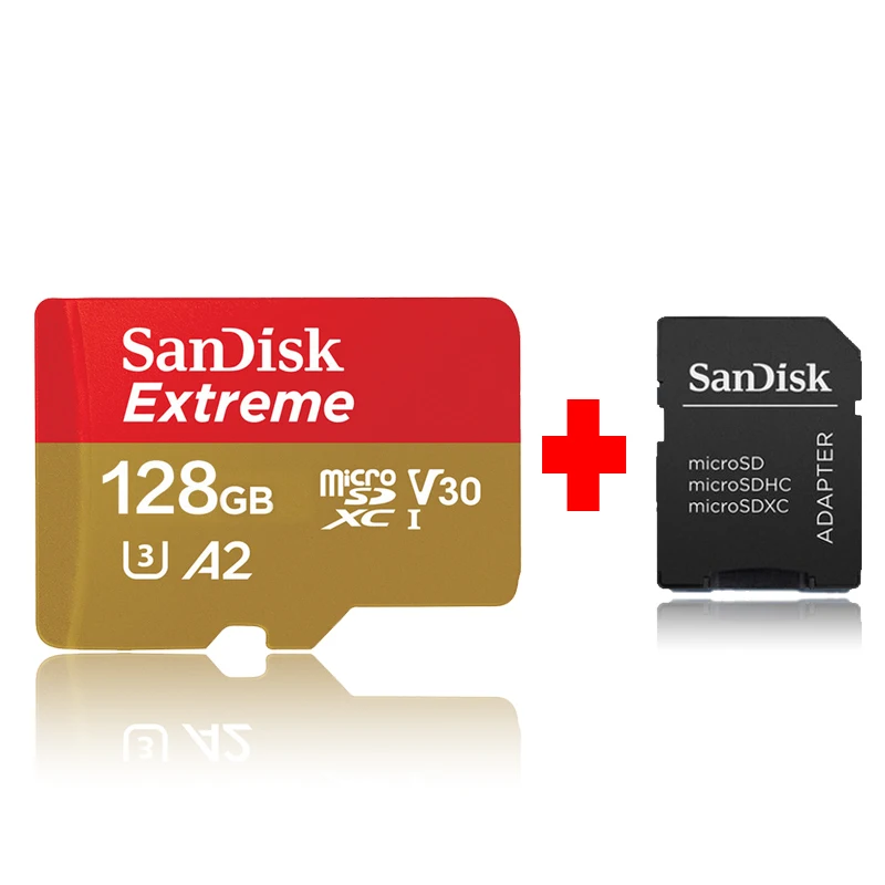 128 ГБ Оригинальная карта памяти sandisk Micro SD карта A2 A1 V30 флэш-карта 32 Гб 64 Гб 128 ГБ 256 ГБ SDHC SDXC TF карта для камеры смартфона - Емкость: 128 ГБ
