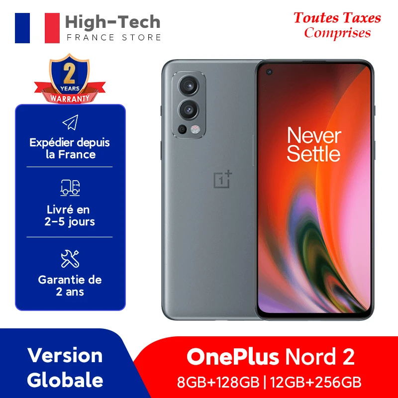 Смартфон OnePlus Nord 2 5G 8 ГБ + 128 Гб/12 Гб 256 камера 50 МП MTk Dimensity 1200-AI Warp Charge 65 | Мобильные