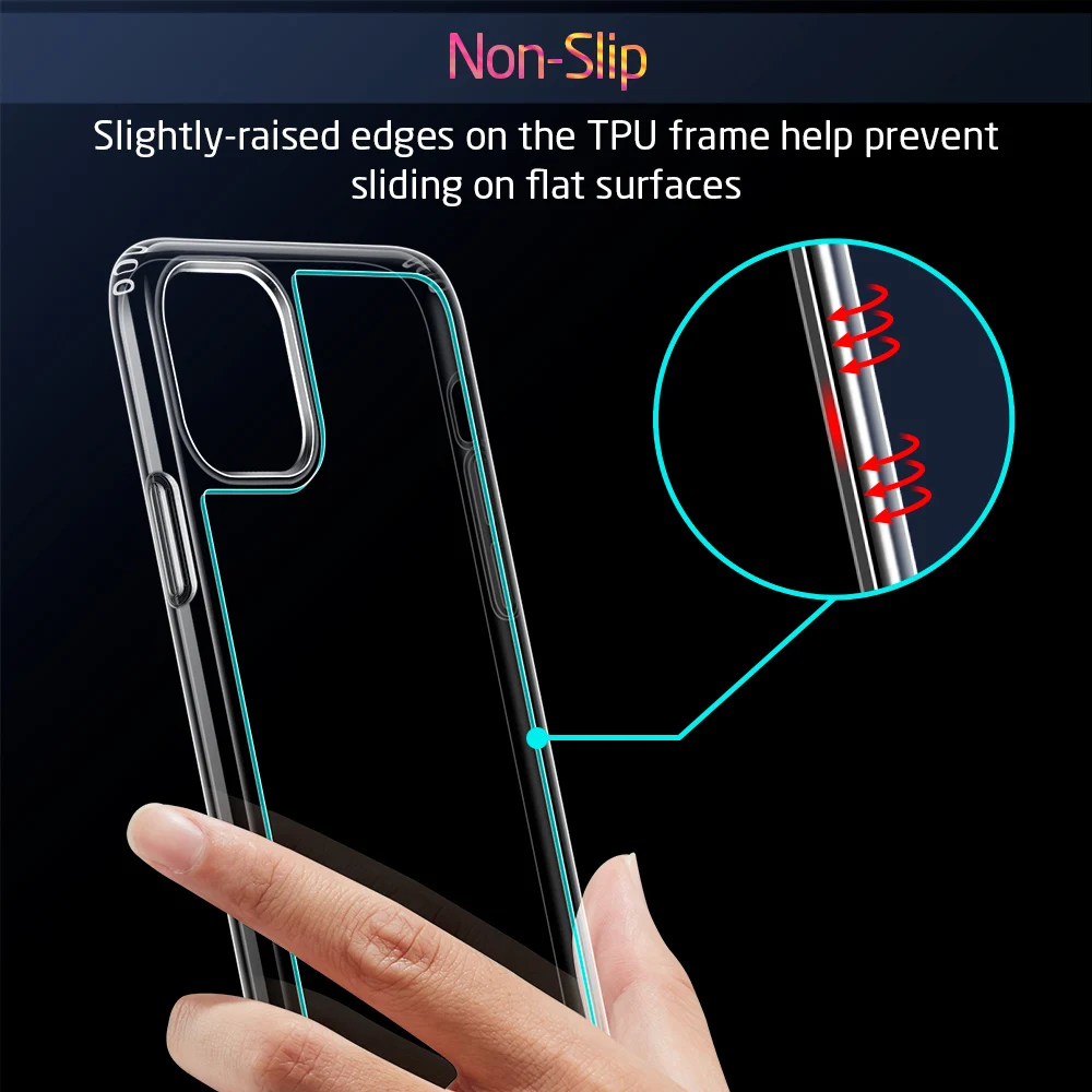 ESR Tempered Glass Case for iPhone 11 11Pro Max Shockproof Luxury Bumper Case for iPhone 11 Pro Max Mirror Cover Glass Cases