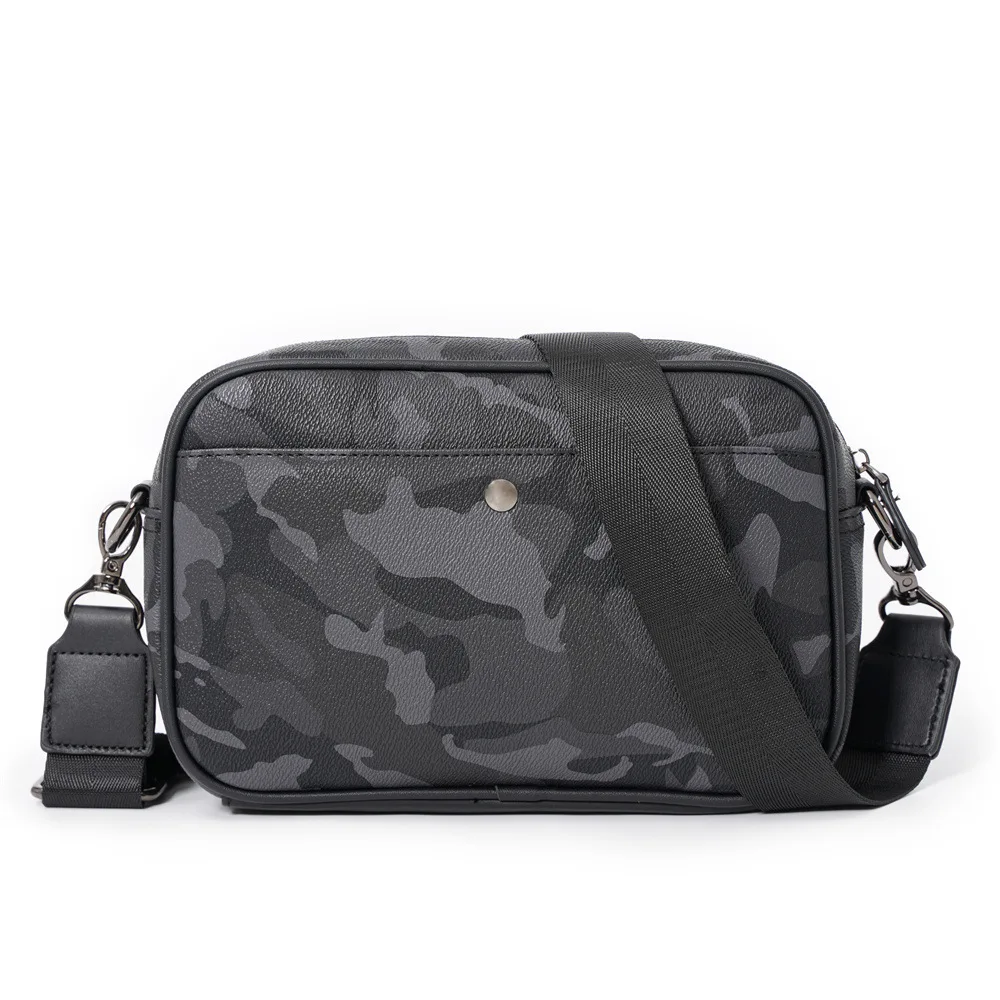 【AAKAM】Camouflage Studded Logo Cross Bag 2colors 2021 New Camouflage Shoulder Bag Men Casual Fashion Square