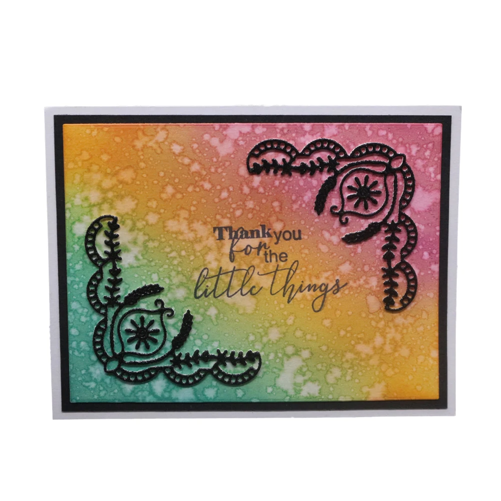 Bud Frame Metal Cutting Dies Flower Lace Die Mold Irregular Scrapbook Embossing Hollow Craft Knife Mould Stencil Stamps and Dies