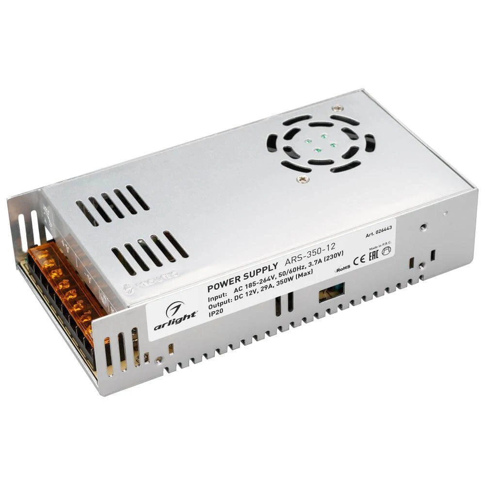 Блок питания Arlight ARS-350-12 12V 350W IP20 29A 026443 | Электроника