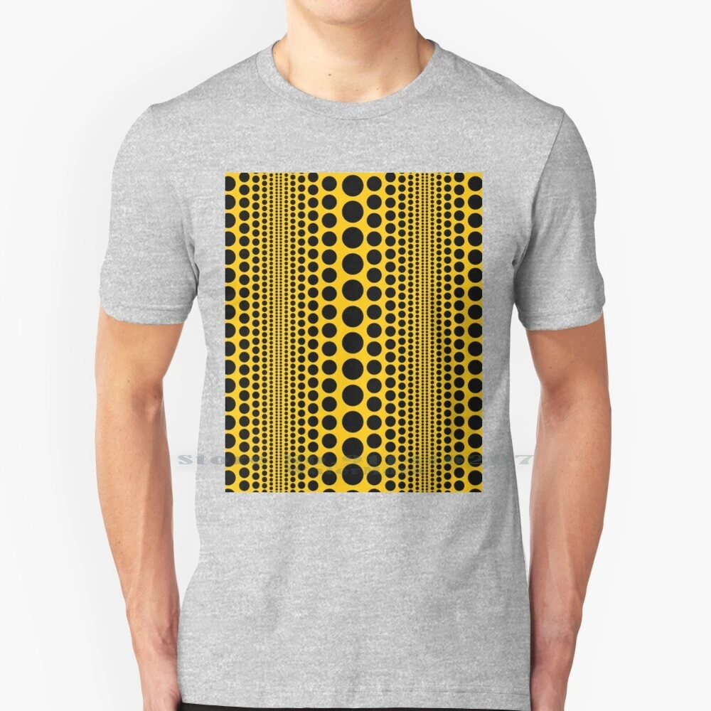 Camiseta de Infinity algodón puro, Polka Dots, calabaza amarilla Kusama Yayoi Infinity Room punteado|Camisetas| - AliExpress