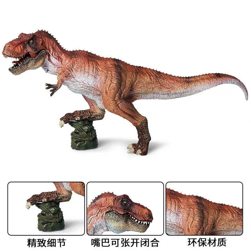 1 шт., гигантский светильник, оранжевая фигурка тираннозавра Рекс, популярные детские развивающие вечерние игрушки динозавра, необычный Рождественский подарок для мужчин