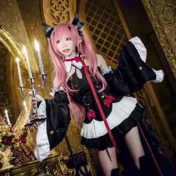 

Anime Seraph Of The End Krul Tepes Cosplay Witch Vampire A Line Dress Costume