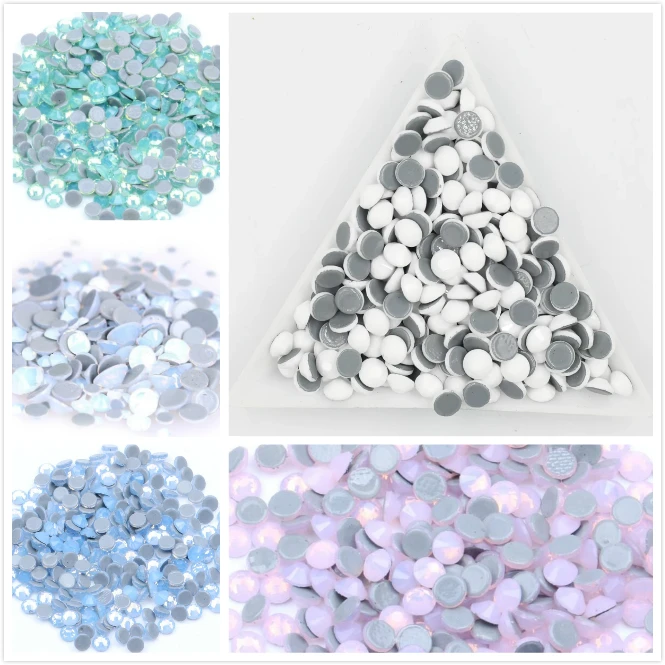 Стразы для ногтевого дизайна всех размеров с синим/зеленым/белым/розовым опалом