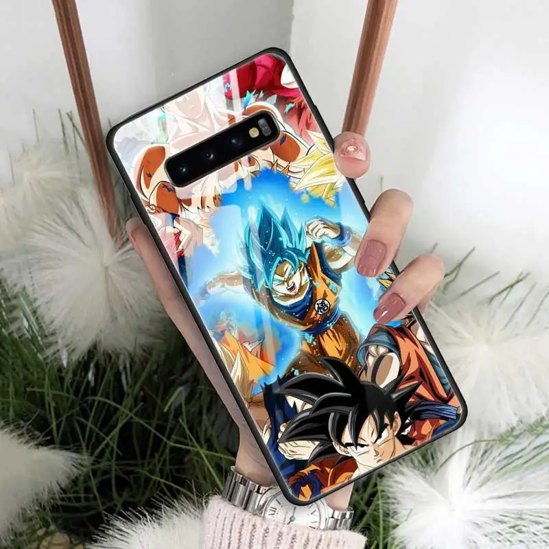 Dragon Ball Son Goku чехол из закаленного стекла для samsung Galaxy S10 S10e S9 S8 Note9 Note 10 Plus 5G A50 A30 края из ТПУ Couqe - Цвет: 11