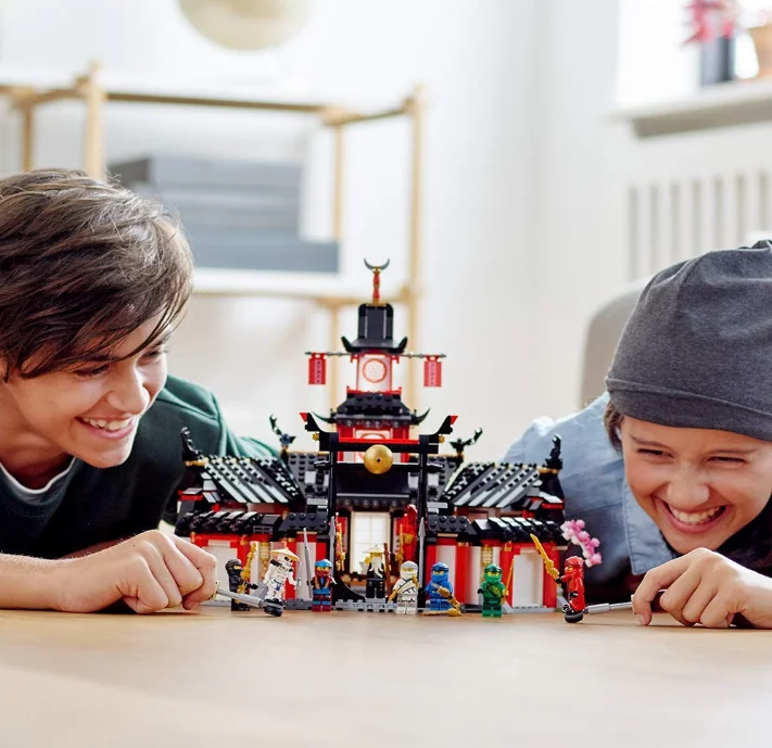 

Legacy Monastery of Spinjitzu Battle Toy Building Kit Blocks includes Ninja Toy Weapons and Training Equipment for Creative Play