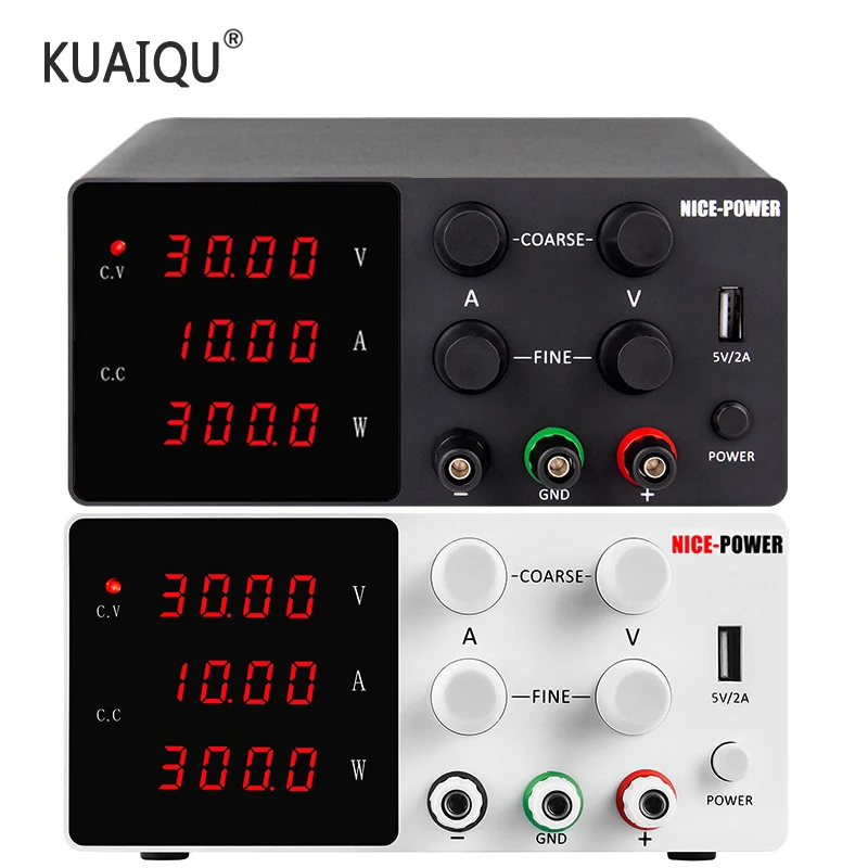 US $59.99 30V 10A HighPrecision Voltage Regulated Lab Power Supply 60V 5A Power Supplies Adjustable Voltage And Current Regulator