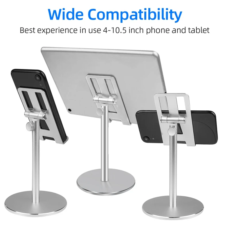 

Newly Universal Tablet Phone Holder Desk Adjustable Desktop Tablet Stand Mount For iPhone 11 X XR SamSung S10 S9 Xiaomi 9 8