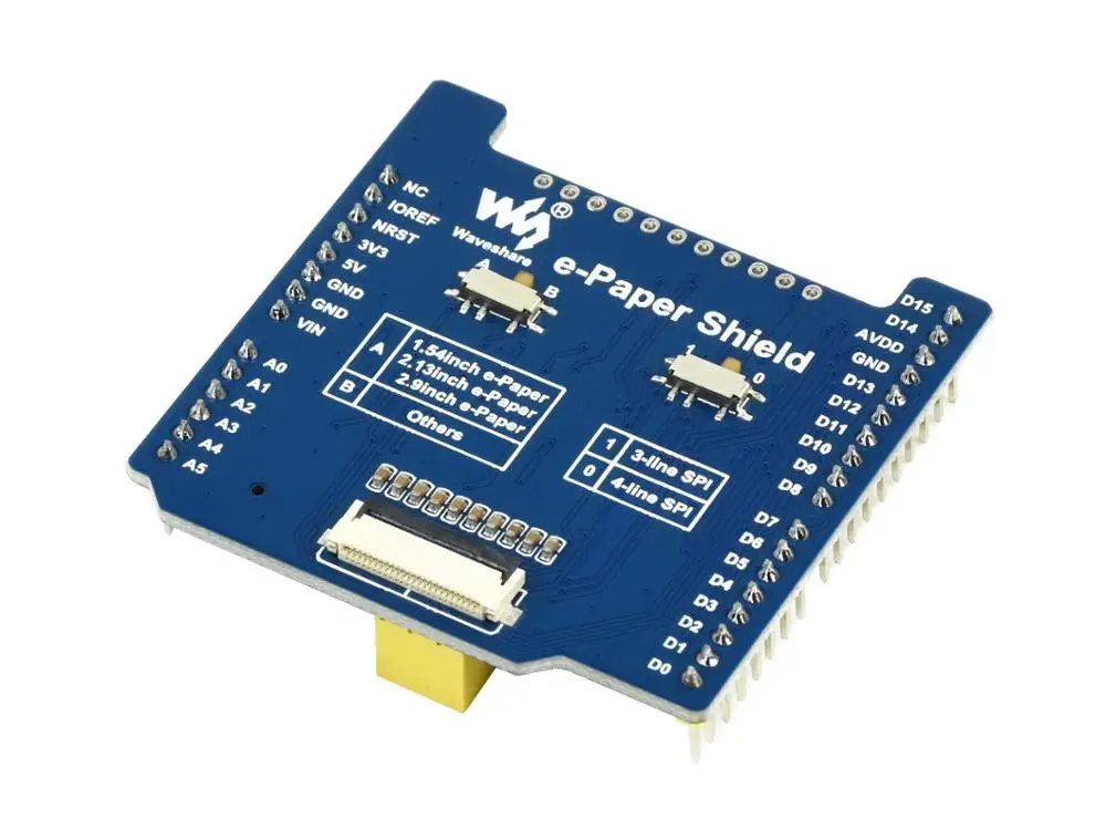 NUCLEO/Ard  e-Paper ̹ , پ Waveshare SPI e-Paper Raw г 