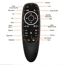 G10 Air Mouse remote control Voice search with 2.4G USB Receiver Gyro Sensing Mini Wireless Smart for Android TV BOX HK1 X96mini