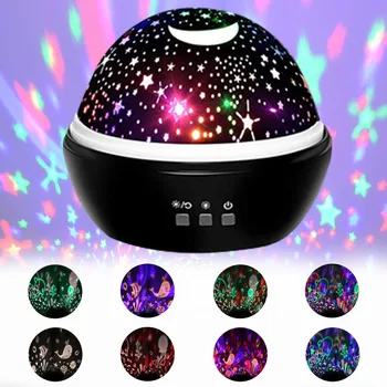 

Upgrade LED Starry Sky Night Light Planet Projector Lamp Ball 8 modes Colorful Rotate Flashing Star Kids Baby Kids Birthday Gift