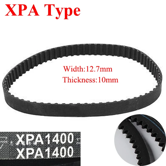

XPA 1450 1457 1482 1500 1507 12.7mm Width 10mm Thickness Rubber Tooth Wegde Raw Edge Gogged Band Timing Transmission Vee V Belt
