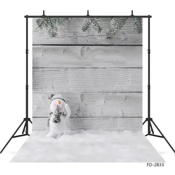

Christmas Snowman Winter Snow Wooden Board Photography Decoration Children Baby Party Backdrops Background Photo Studio Props
