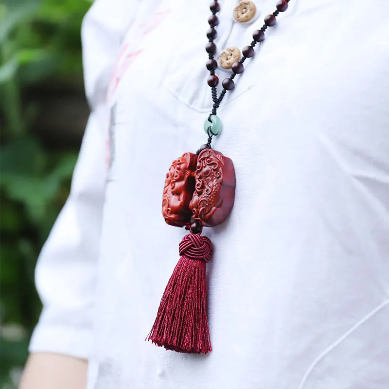 

Lobular Rosewood Real Wood Wood Sculpture Brave Troops Feng Shui Traditional Chinese Home Décor Collection Rich Wood Statue