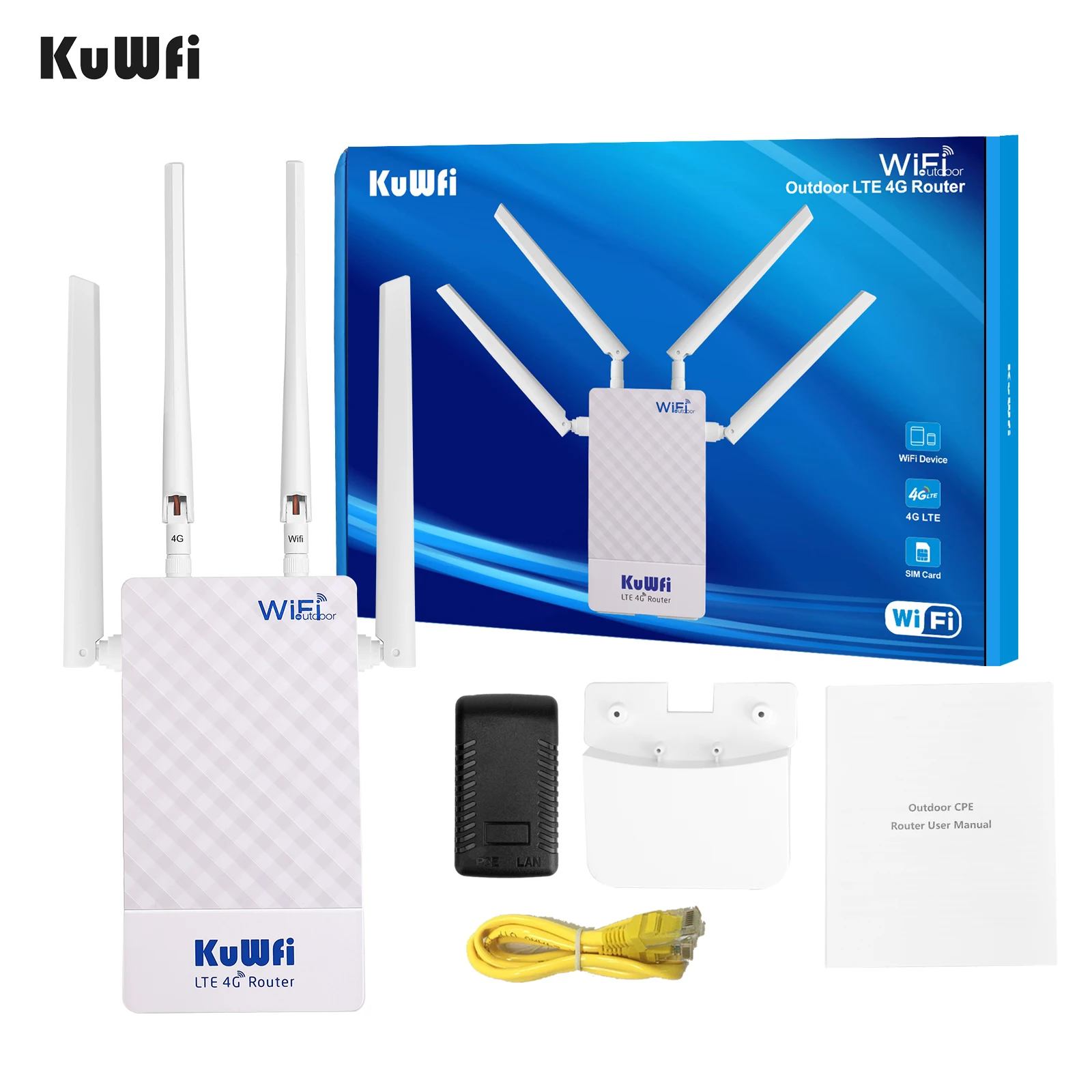 cartão Sim, ao ar livre 4G LTE,