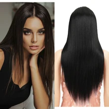 Raising Fashion Straigh Long Ombre Color Middle Part 4×4 Lace Frontal Wig For Woman
