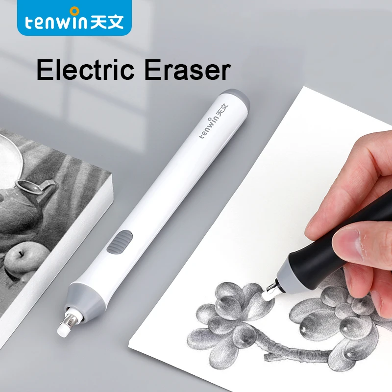 Adjustable Mechanical Rubber Electric Eraser Pencil Refill Mechanic Stationery for Kids Highlights For Sketch Drawing