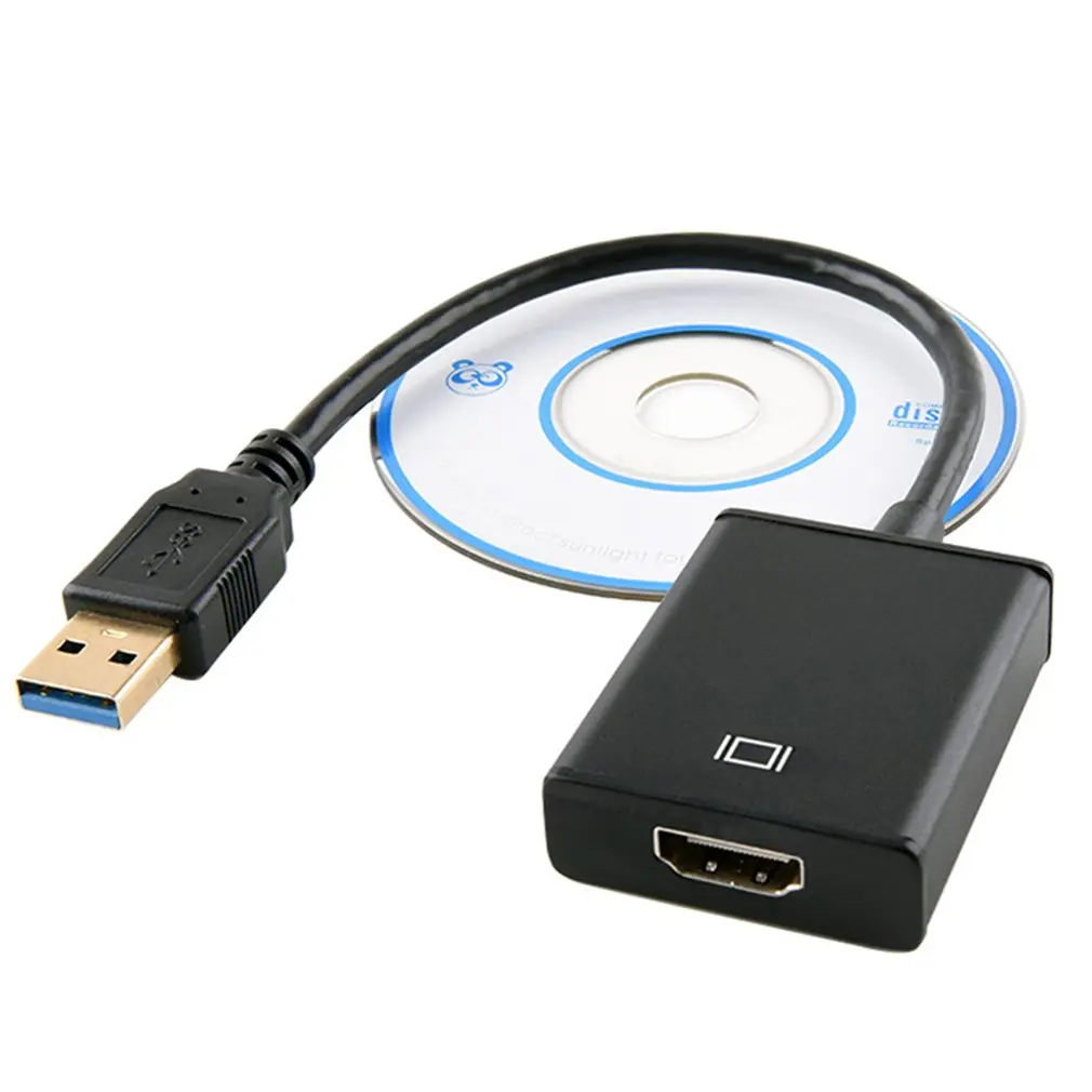 HD 1080P USB 3,0 к HDMI конвертер адаптер USB кабель для передачи данных для HDMI внешняя Видеокарта Multi touch монитор адаптер для Windows 7/8/10