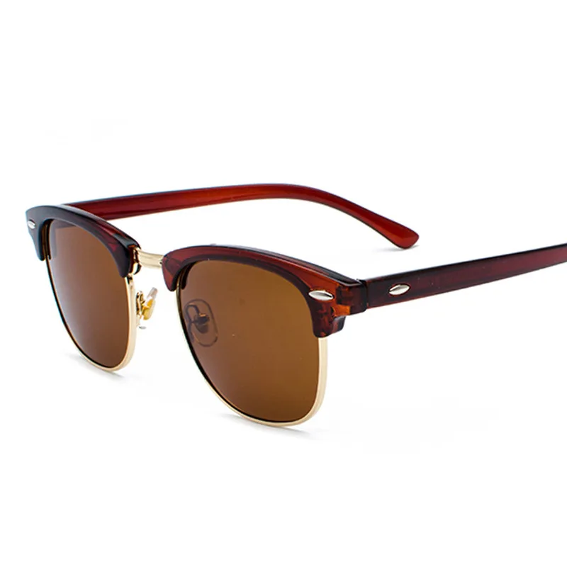 Yoovos Polarized Sunglasses Men Luxury Retro Sun Glasses For Men/Women Brand Sunglasses Men Polarized Lunette Soleil Femme - Цвет линз: TeaTea