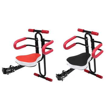 

Electric Bicycle Child Baby Chair Bike Front Safety Release Saddle Seat with Armrest Guard Bar Pedal Cycling Acccessories for Be