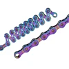 SUMC Bike Chain Colorful Bicycle Chain 10/11/12 Speed Ultralight Semi-hollow Chain Rainbow Chain w/ Magic Buckle ► Photo 3/6