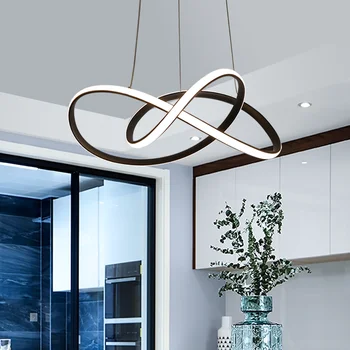 

Modern Pendant Lights Minimalist LED Lighting Dimmable with Remote Control for Living Dining Room Cord Hanging Ceiling Lamps AC
