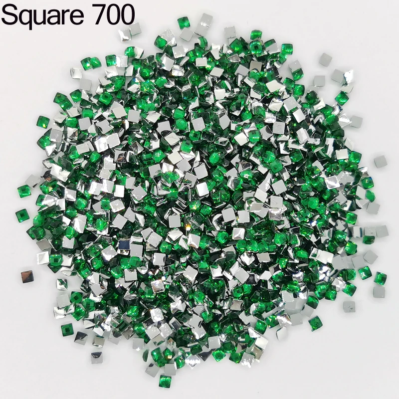 2021 New Crystal Resin Shinny Stone 2.5mm Square Drills Diamond Painting Embroidery Rhinestone Mosaic 