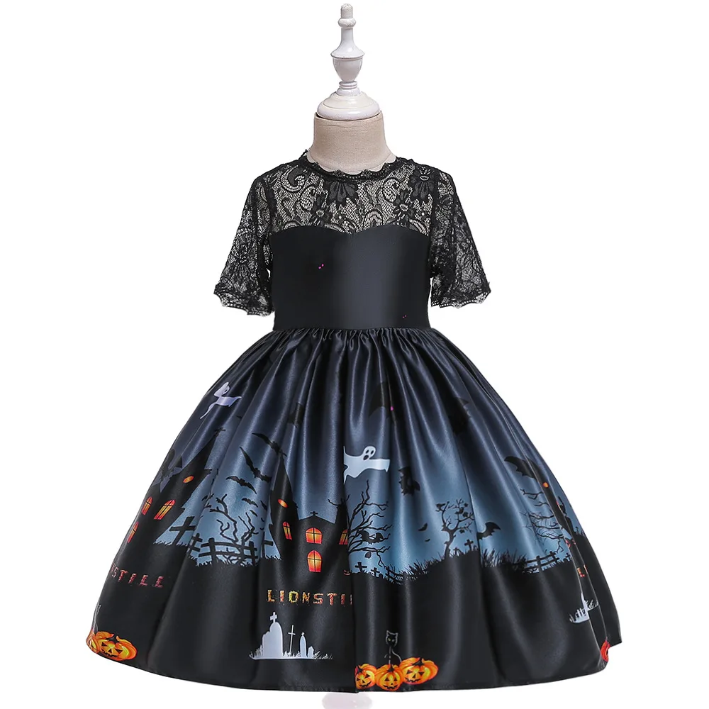 AliExpress, детское торжественное платье на Хэллоуин, тыква, ведьма, детское торжественное платье для сцены, детское торжественное платье для подиума, детское платье