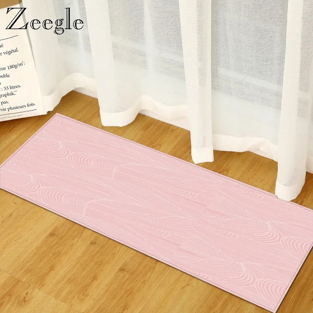 Zeegle Home Entrance Floor Mat Living Room Decoration Floor Rug Hallway Area Rug Kitchen Non-Slip Mat Bathroom Soft Foot Carpet