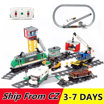

Lepins 02118 1226Pcs Cargo Train City Building blocks Model 60198 toys Bricks Christmas Gift for Children