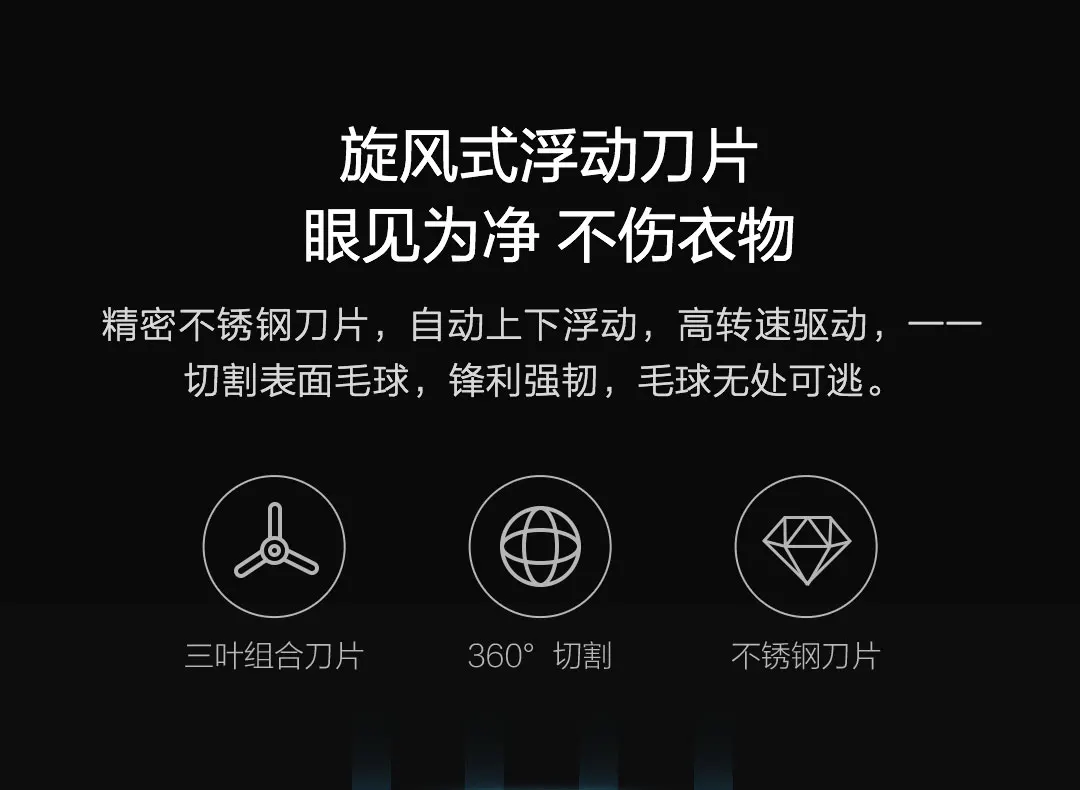 Xiaomi Longife триммер для волос CS-622 белый триммер Тип C зарядка трилистник Вихрь лезвие