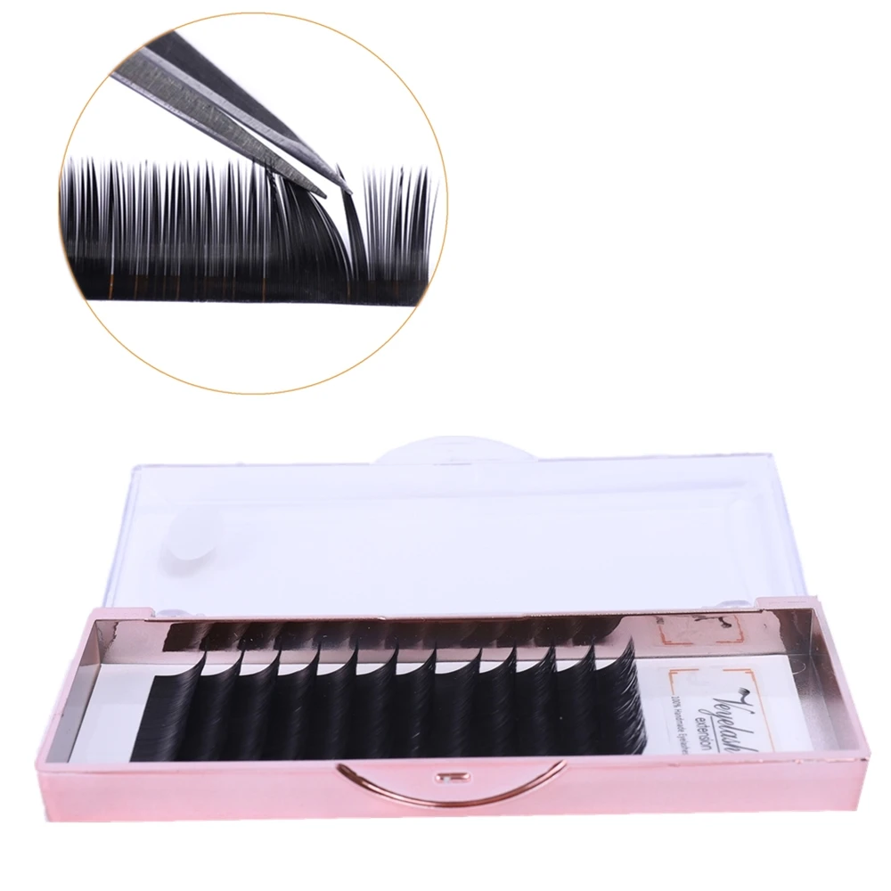 

WOWANGEL Natural Faux Mink Eyelashes Silk Individual Volume Eyelash Extension Supplies Fake False Lash Extensions Bulk