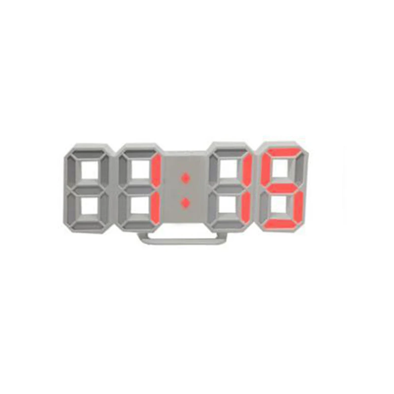 3D светодиодный цифровой часы календарь термометр часы ночник настенные часы Настольный Будильник домашний современный дизайн Декор - Цвет: Оранжевый