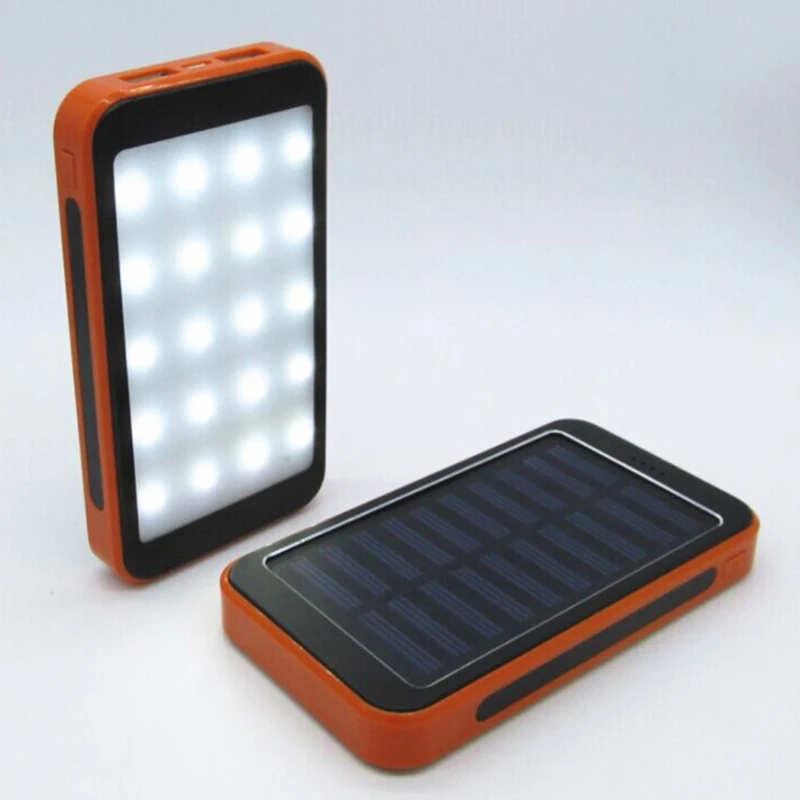 LED Light Board Polymer Solar Charging Unit Drop-Resistant Camping Light Mobile Power Camping Light