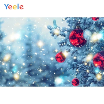 

Yeele Christmas Backdrop Winter Snow Tree Bokeh Newborn Baby Birthday Party Photocall Photography Background For Photo Studio