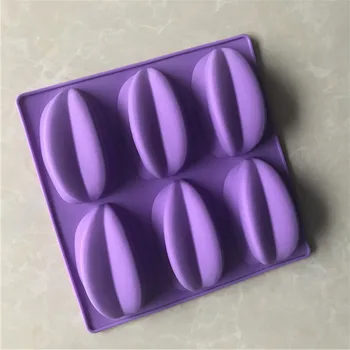 

6 Cavity Carambola Shape Silicone Cake Mold Handmade Soap Mold Bakery Appliances High-temperature Resistant Yi Qing