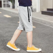 Детские шорты для мальчиков; коллекция года; сезон лето; детские трикотажные повседневные спортивные шорты в стиле пэчворк для мальчиков; От 3 до 14 лет; TX147