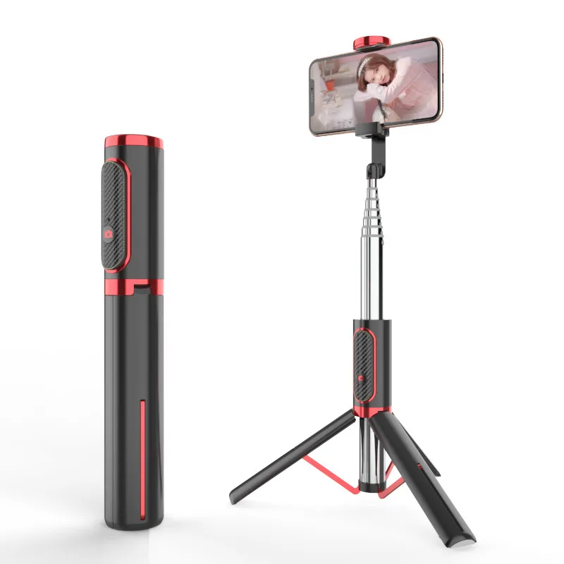 Szikratávirát Bluetooth Összeegyeztethető selfie botot extendable monopod Zárkózott vezérlő Vízszintes iránytűtok botot Háromlábú számára IPhone 14 xiaomi 13th huawey