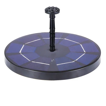 

Bird Bath Garden Backyard High Efficiency Solar Powered Fountain Pump Free Standing Auto On Off Pond Pool Light Detection 3W