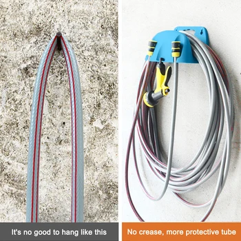 

Water Pipe Storage Rack Home Hose Holder Water Pipe Storage Punch-Free Of Perforation Can Hang 10-30 Meters Water Pipe Organizer